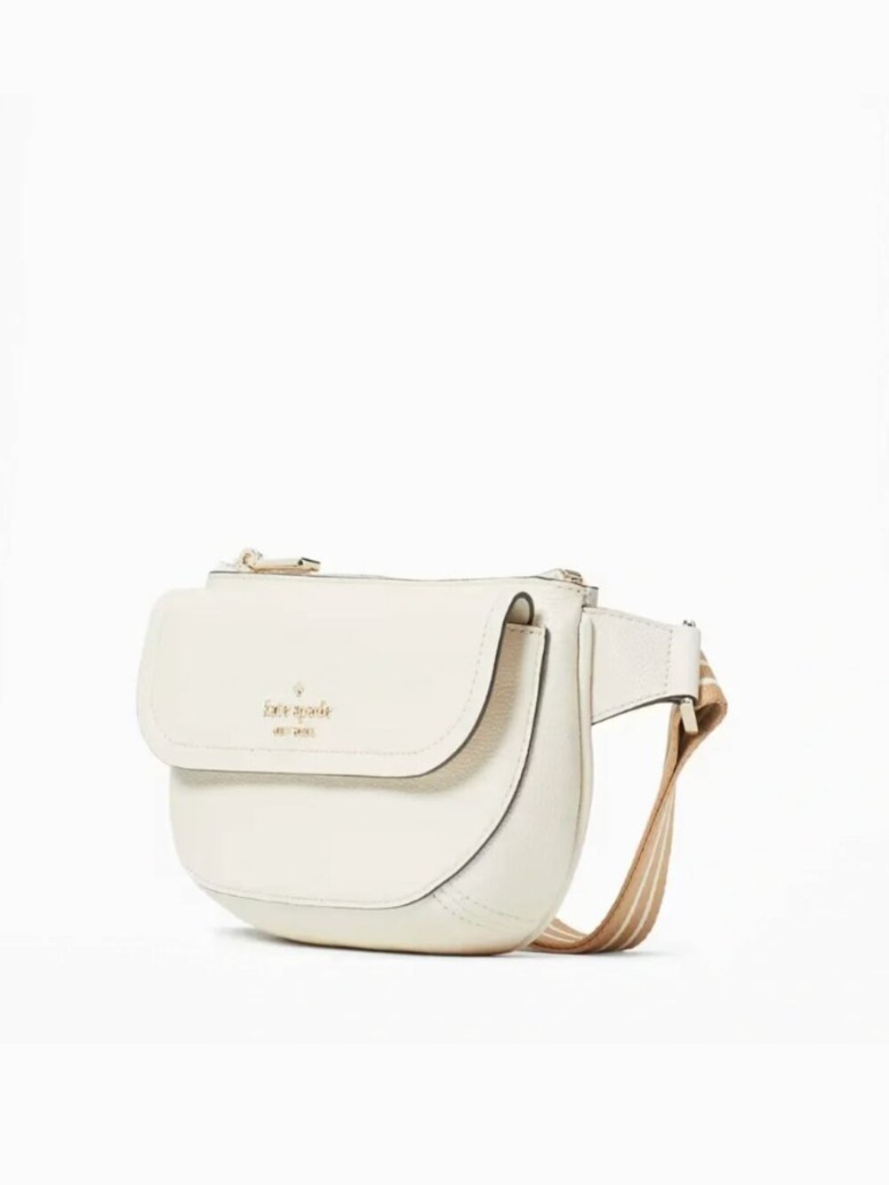 ♠️ Kate Spade Rosie Pebbled Leather Belt Bag, Parchment White ♠️ - Picture 4 of 8